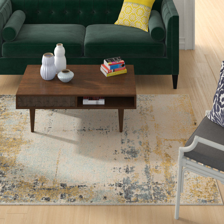 Wrought Studio Gateshead Power Loom Performance Taupe/Black Rug & Reviews Wayfair